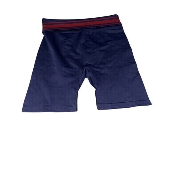 PINK Victoria's Secret Seamless Ribbed Biker Shorts Navy Blue Small S/P NWT - Picture 3 of 4